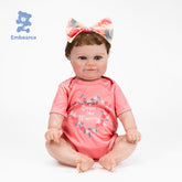 Emma - 55 cm Lifelike Reborn Baby Doll with Soft Silicone Like Vinyl Body and Accessories